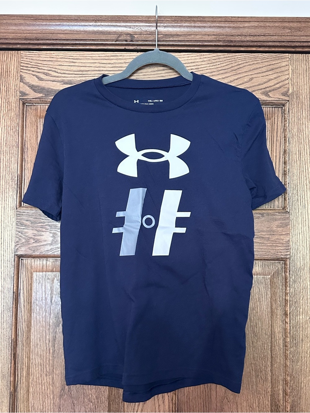 Under Armour Navy Short Sleeve Logo Performance Tee